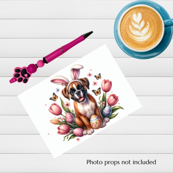 Boxer Easter Cards, Blank Note Card Set - Picture 5 of 7
